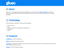 Tablet Screenshot of glueo.com